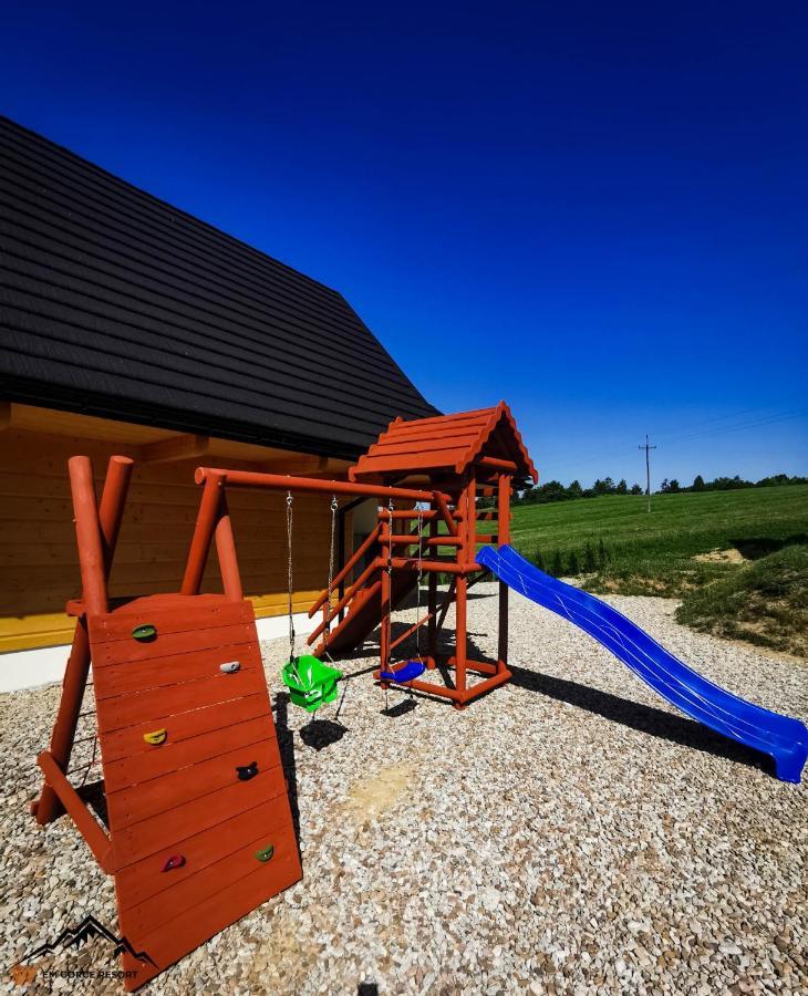 Em Gorce Resort Domki Z Sauna I Jacuzzi Waksmund Exterior foto