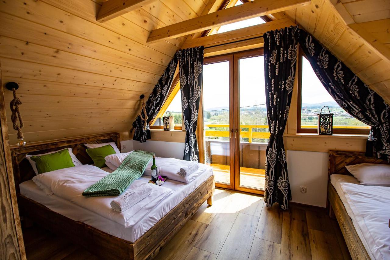 Em Gorce Resort Domki Z Sauna I Jacuzzi Waksmund Exterior foto