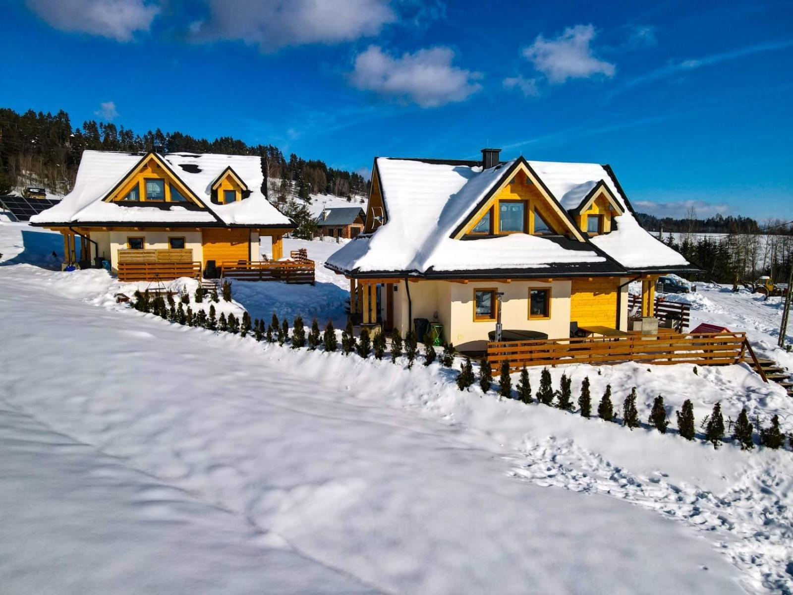 Em Gorce Resort Domki Z Sauna I Jacuzzi Waksmund Exterior foto